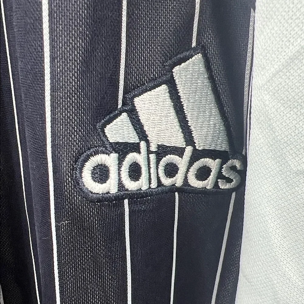 adidas navy and pastel blue Striped Joggers track pants